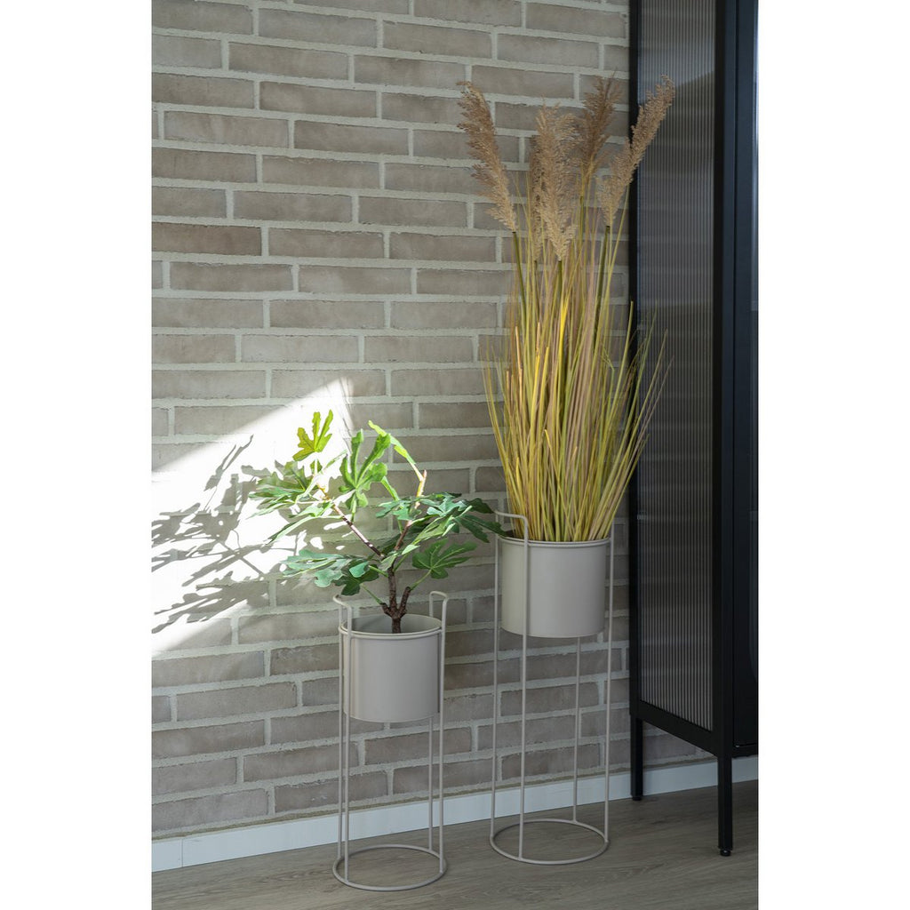 Rabo Flower Stand - Blumenständer, Stahl, Sand, 2er-Set