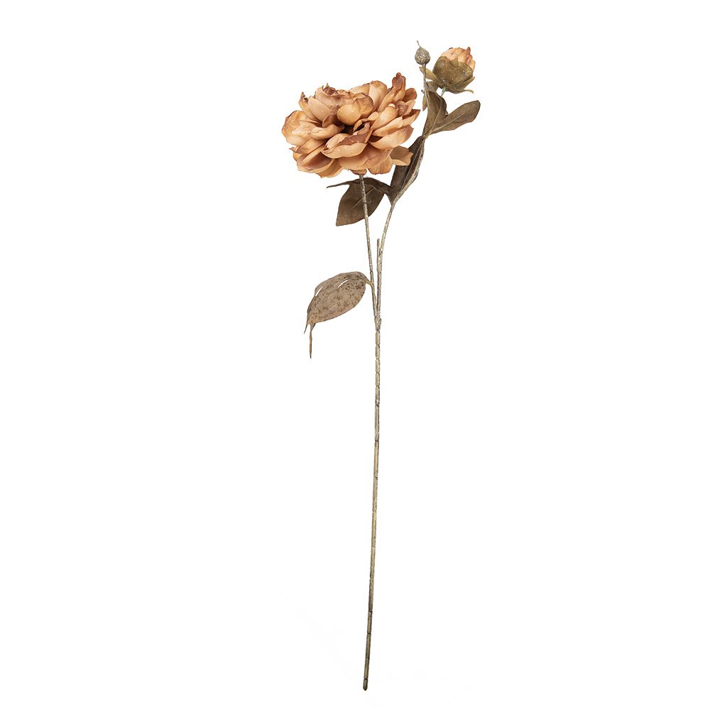 Künstliche Blume 73 cm brauner Kunststoff