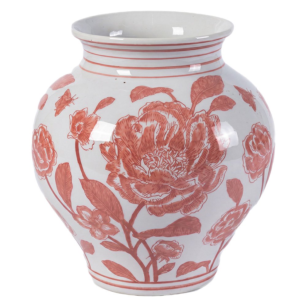 Vase, weiße Keramik-Dekorationsvase