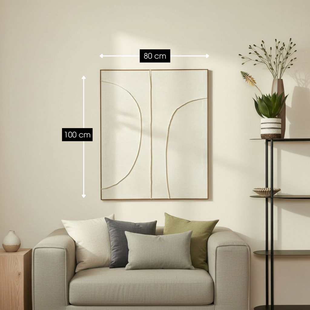 Wanddekoration Beige