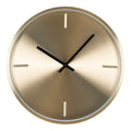 Istanbul-Wanduhr – Wanduhr, Aluminium, Gold, geräuschloses Uhrwerk, rund, ø30