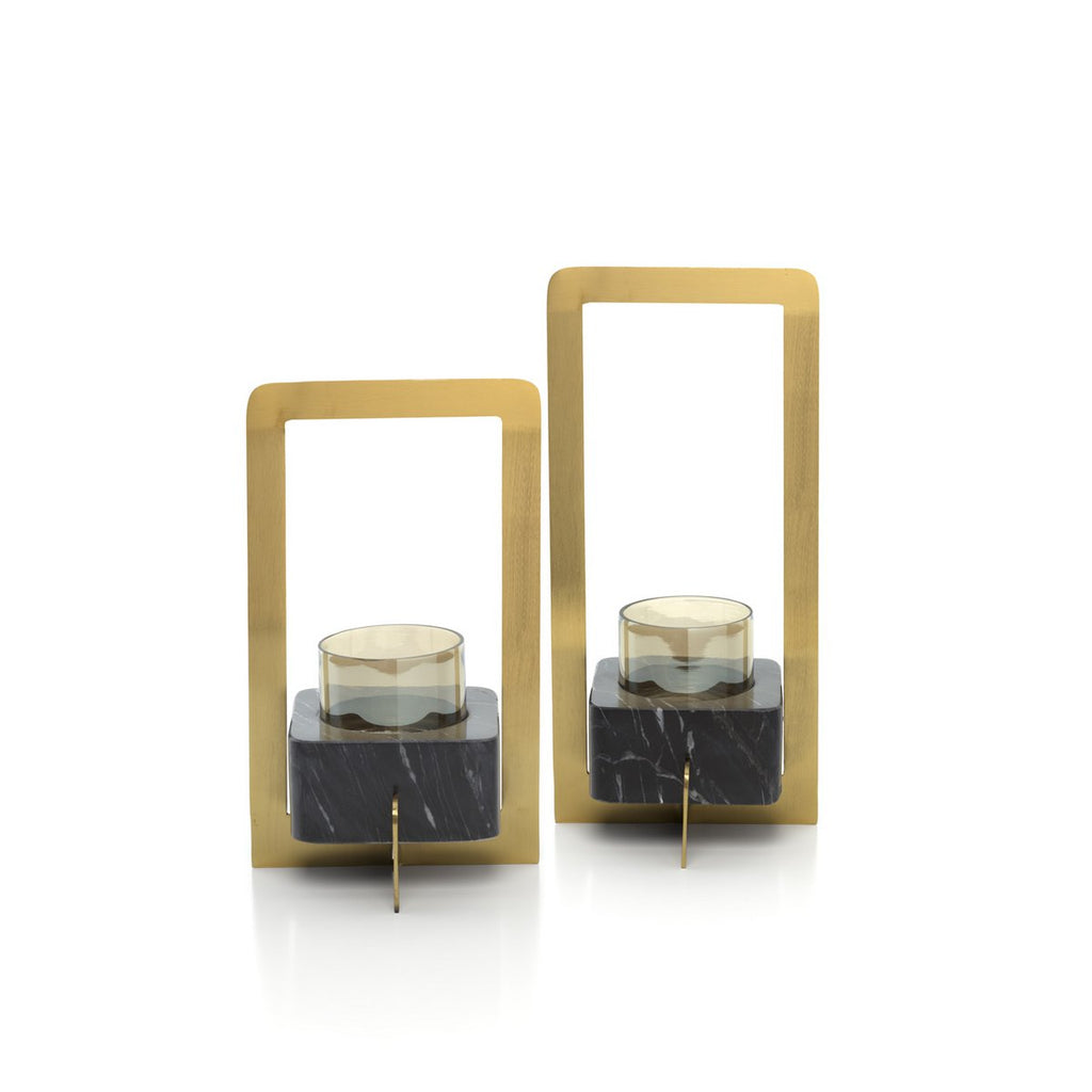 Der Marbre d’Or Kerzenhalter – Gold Schwarz – M