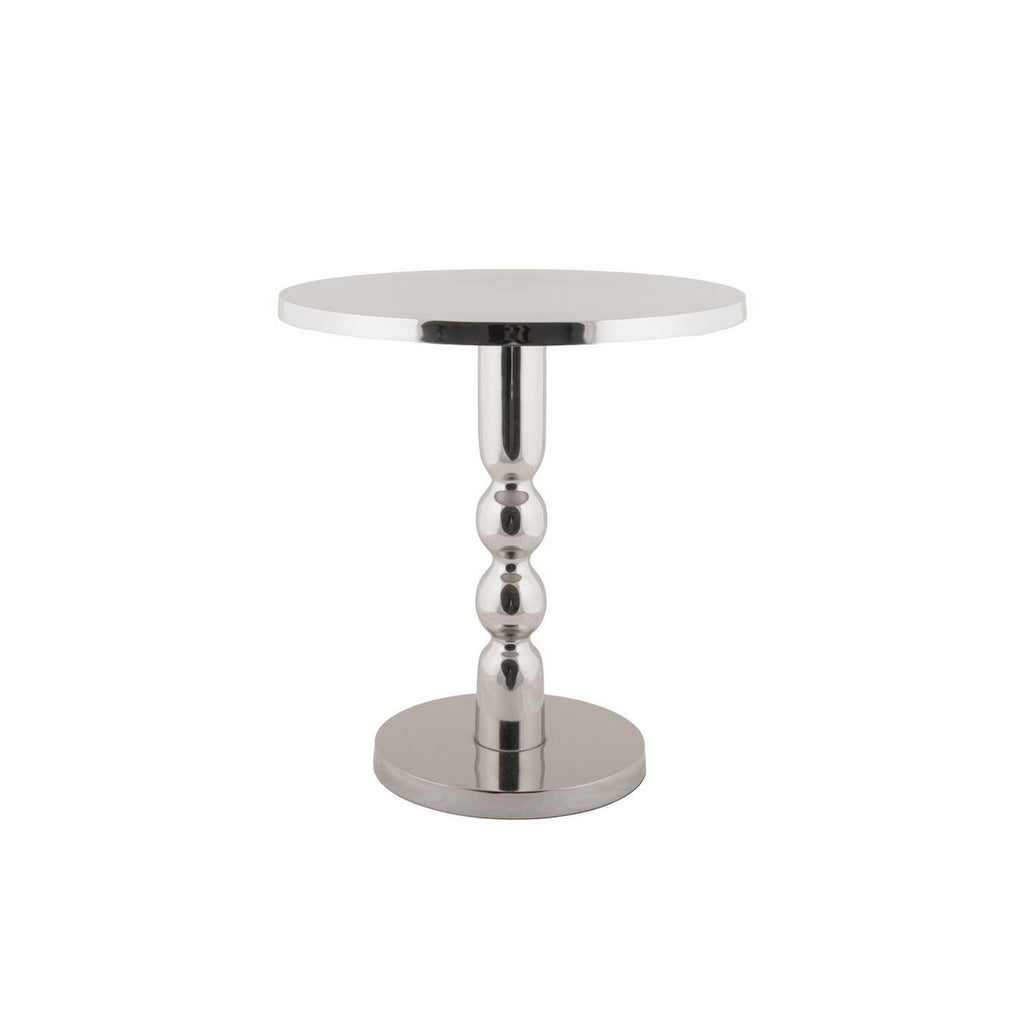 Beistelltisch Sheen Chrom Silber rund – Leitmotiv Ø 40 cm, Höhe 43 cm
