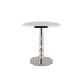 Beistelltisch Sheen Chrom Silber rund – Leitmotiv Ø 40 cm, Höhe 43 cm