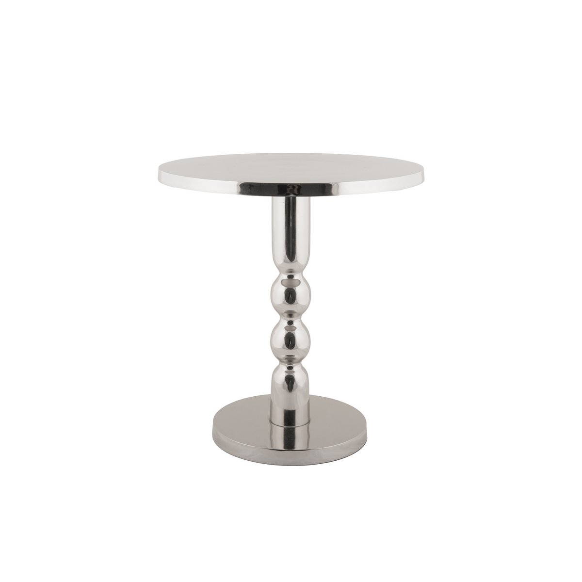 Beistelltisch Sheen Chrom Silber rund – Leitmotiv Ø 40 cm, Höhe 43 cm