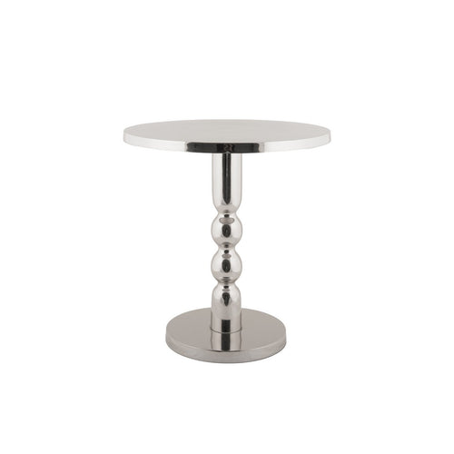 Beistelltisch Sheen Chrom Silber rund – Leitmotiv Ø 40 cm, Höhe 43 cm