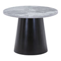 Brito Couchtisch - Grau/Schwarz, Melamin/Stahl/MDF, 60x60x45 cm