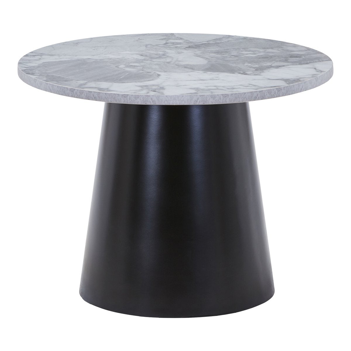 Brito Couchtisch - Grau/Schwarz, Melamin/Stahl/MDF, 60x60x45 cm