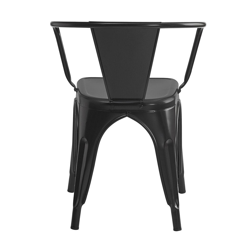 Esszimmerstuhl 52x58x79 cm, schwarzes Metall
