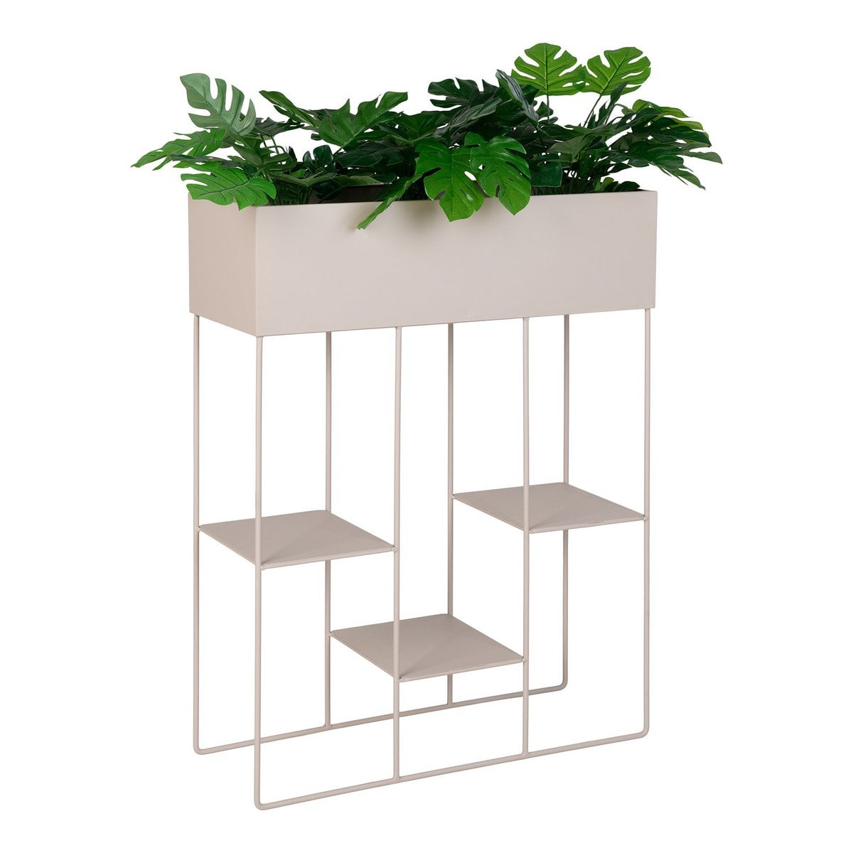 Rabo Planter - Pflanzgefäß, Stahl, 3 Regale, Sand, 25x60x80 cm