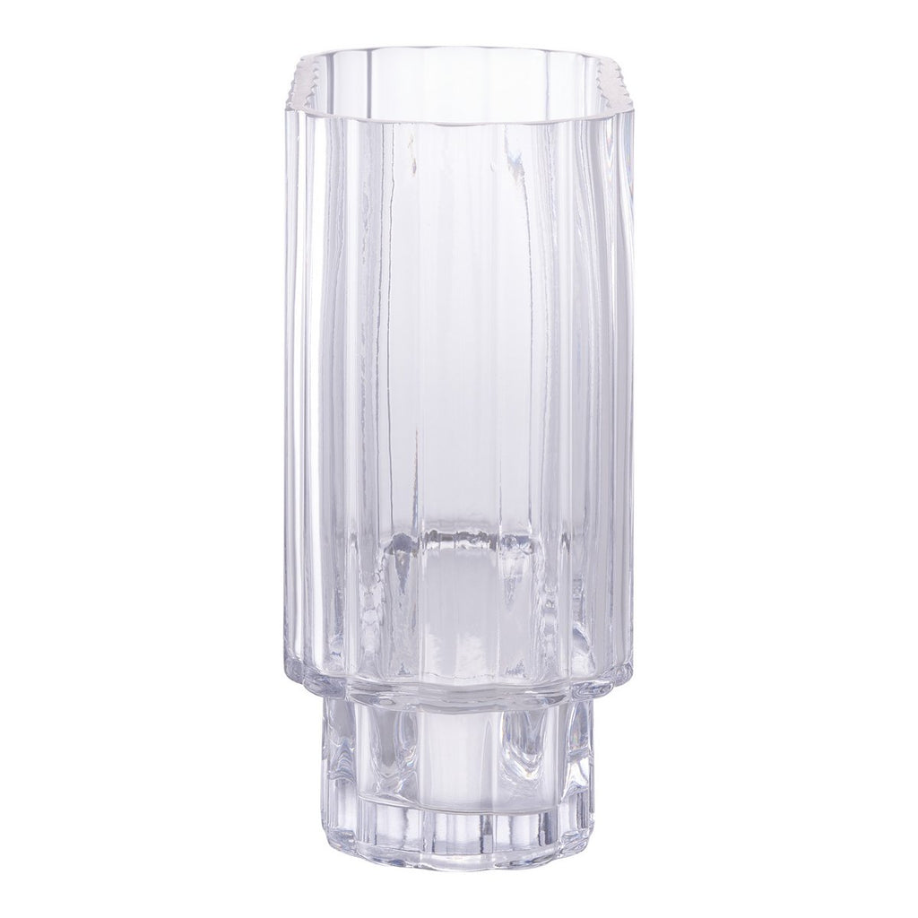 Vase - klares Glas, 20x9x19,5 cm
