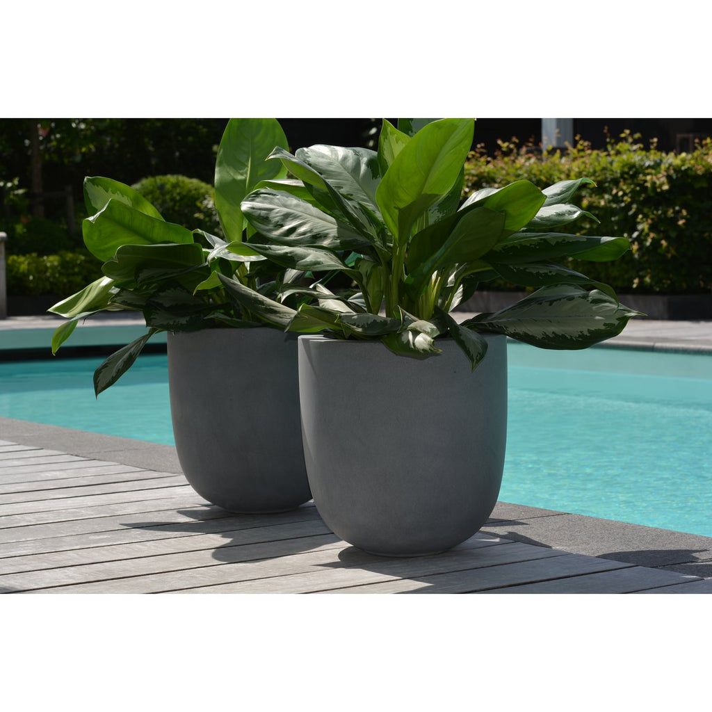Pflanzentopf Ducos Big Grey – Fiberstone | Für Innen & Außen