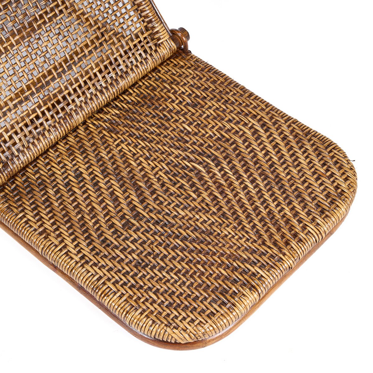 Bodenliege Rattan seitliche Ansicht 49cm breit"