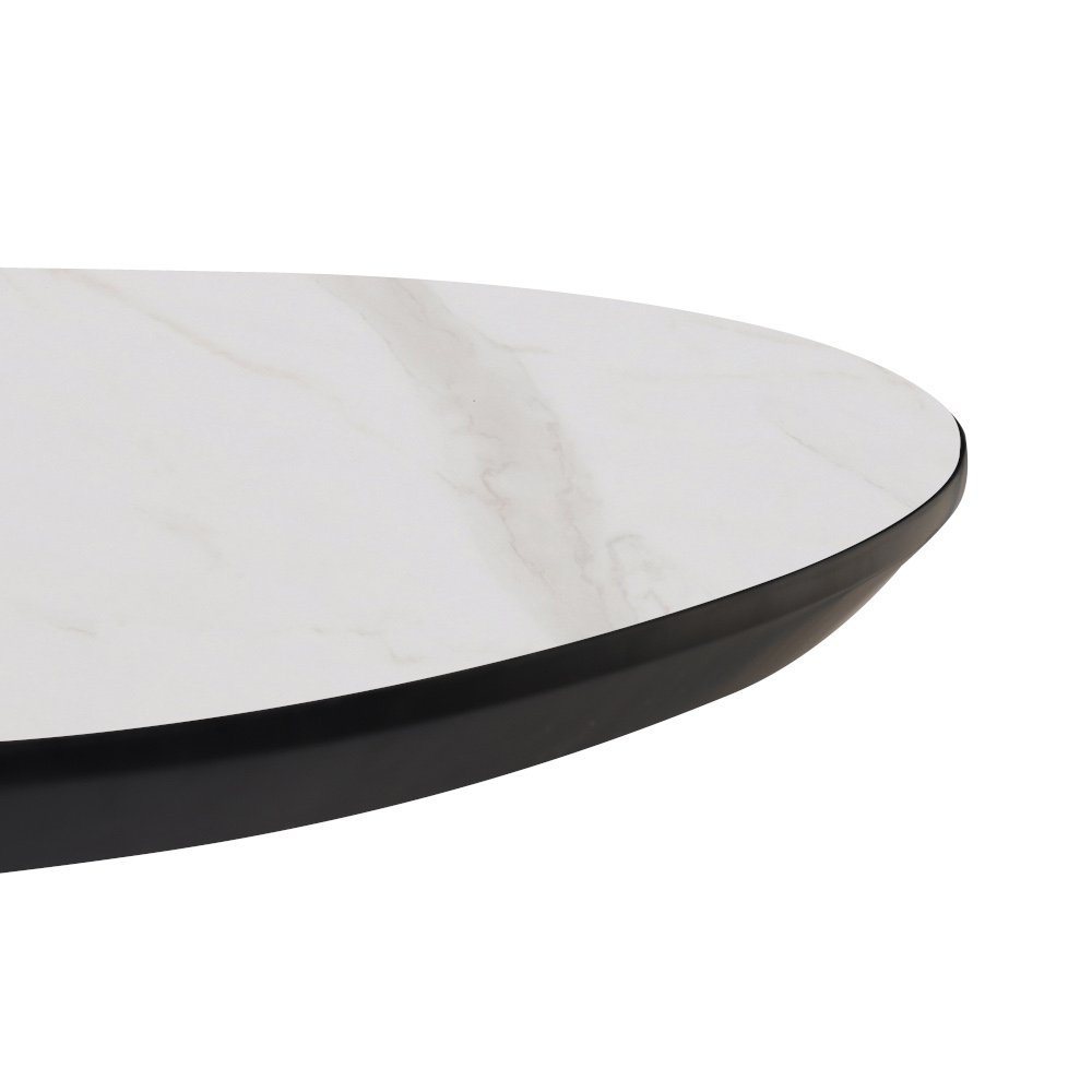 Sirius 190X100 Kapselform HPL mit Marmor 25mm