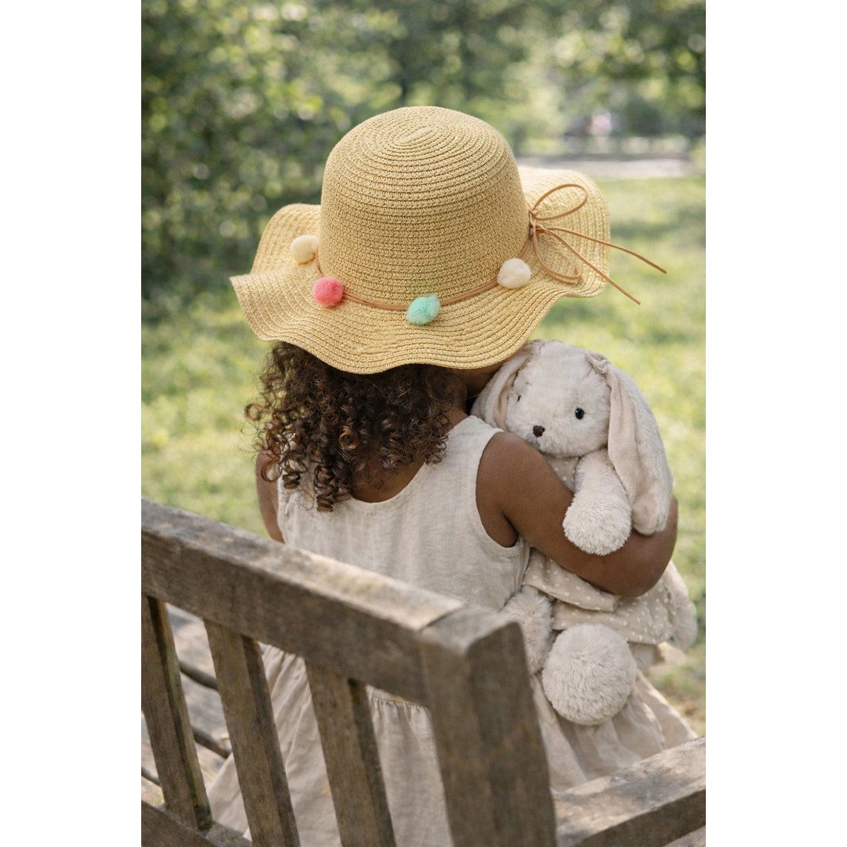Hut Kind Beige Papierstroh