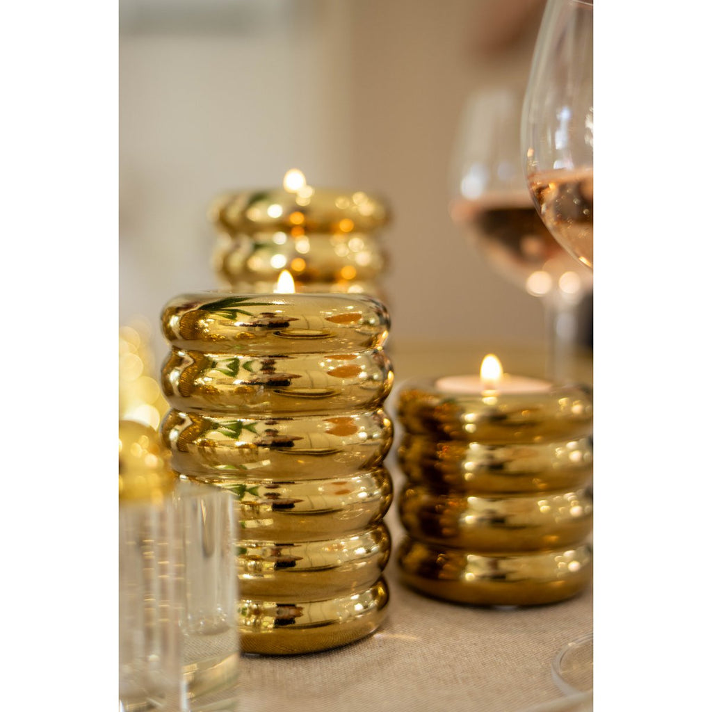 Goldene Keramik -Kerzenschicks - Los 3