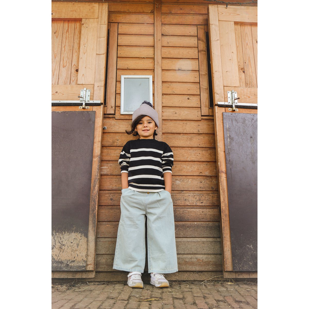 Kinder Bommelmütze Unisex – Freya | La Olivia Kids