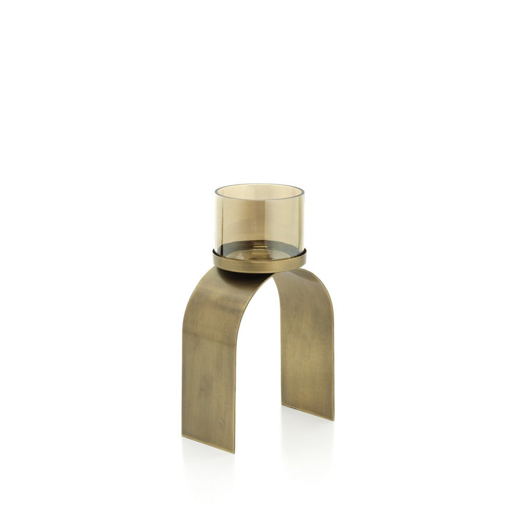 Der Bow Glow Teelichthalter – Gold – SET/2
