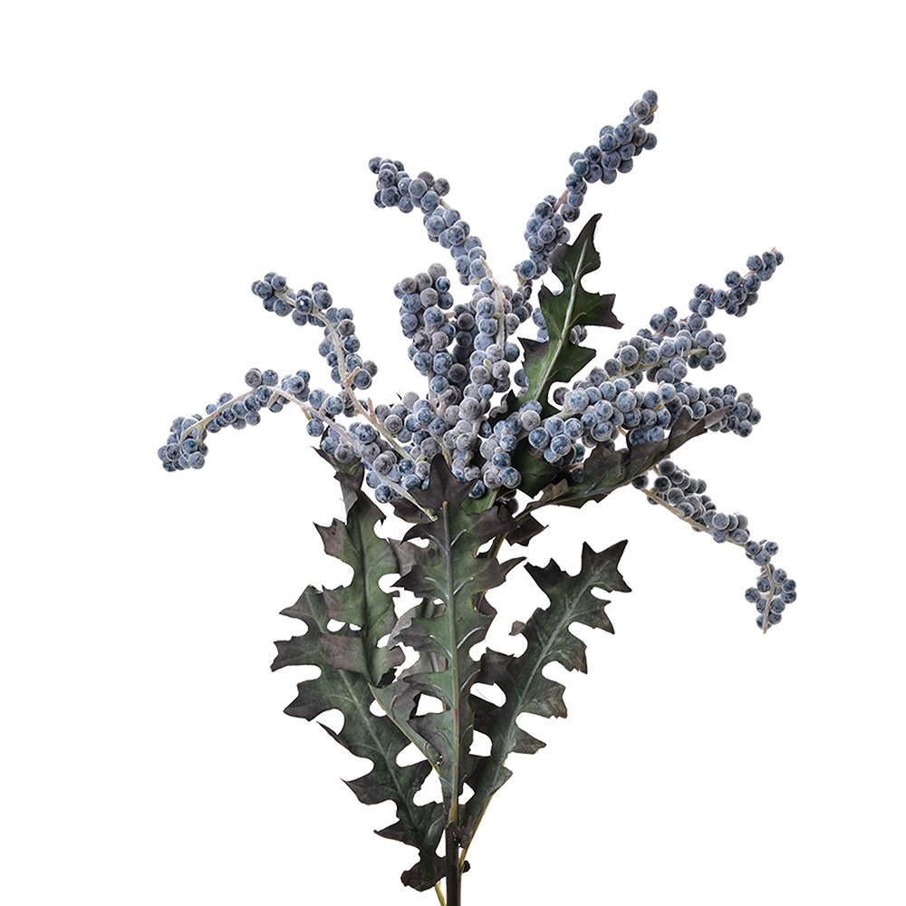 Künstliche Blume 103 cm aus blauem Kunststoff