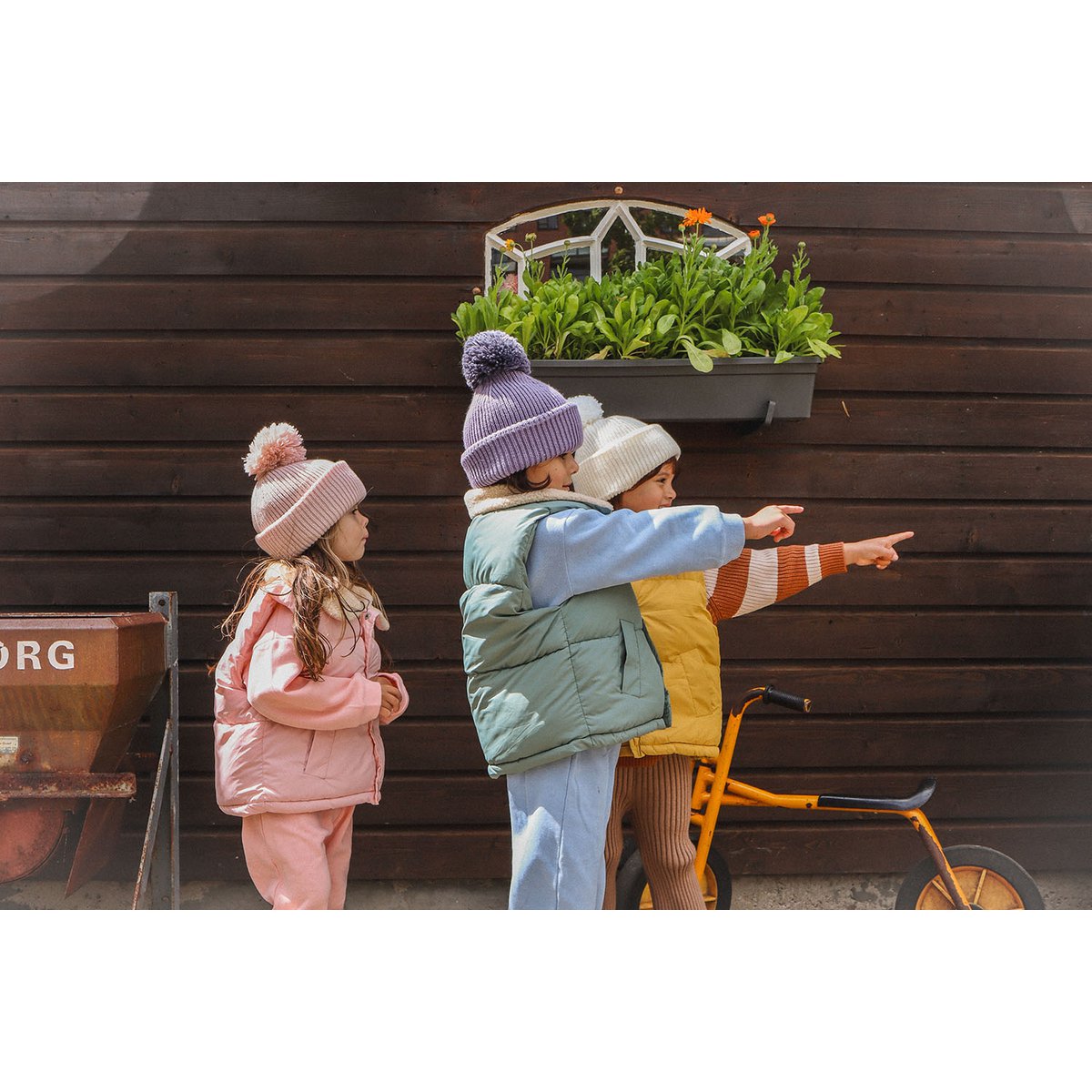 Kinder Bommelmütze Unisex – Freya | La Olivia Kids