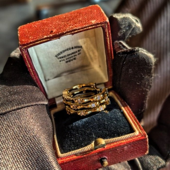 Verstellbarer Ring aus mehrlagigem Bambus