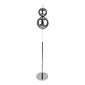 LED Stehleuchte "NOVA" Stehlampe mit Dimmfunktion aus chromfarbenem Metall, Kunststoff und Rauchglas, mit fest verbauten LEDs , ca 150 cm hoch