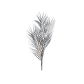 Silberpalme dekorative Kunstblume 90cm in Silber von Aulica für moderne Wohndekoration