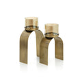 Der Bow Glow Teelichthalter – Gold – SET/2