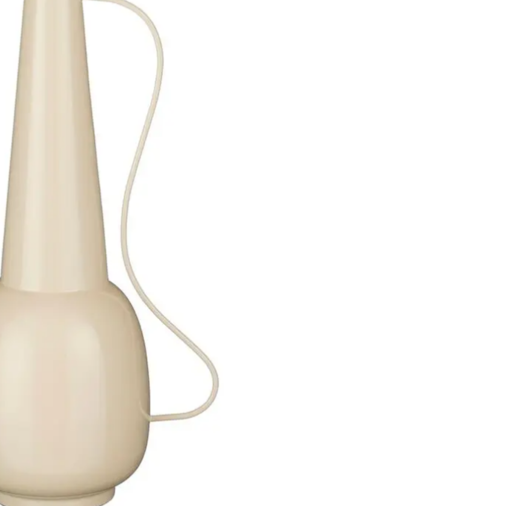 Handgefertigte Eisenvase mit Samtbezug in Beige – Mica Decorations
