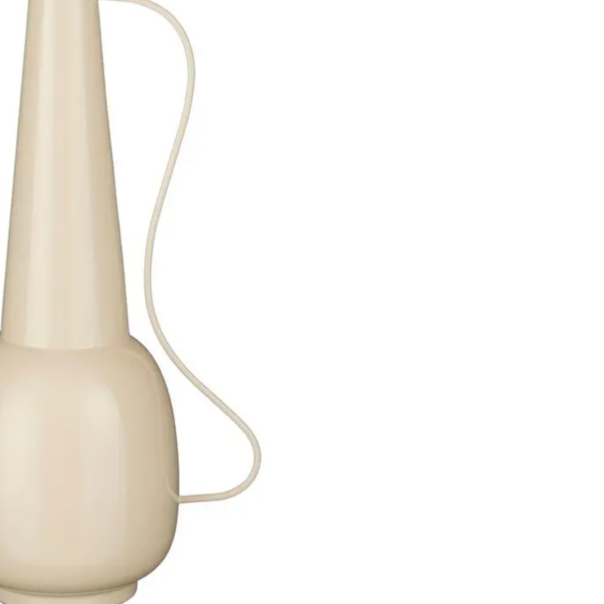 Handgefertigte Eisenvase mit Samtbezug in Beige – Mica Decorations