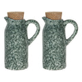 Öl- und Essigset 2er-Set Grün 8x6x14 cm