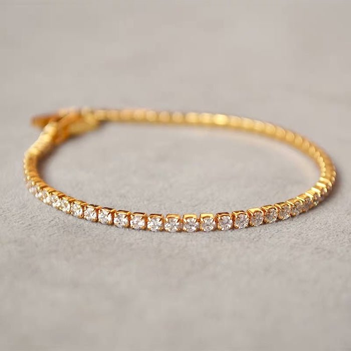 Zeitloses Tennisarmband im Diamant-Look