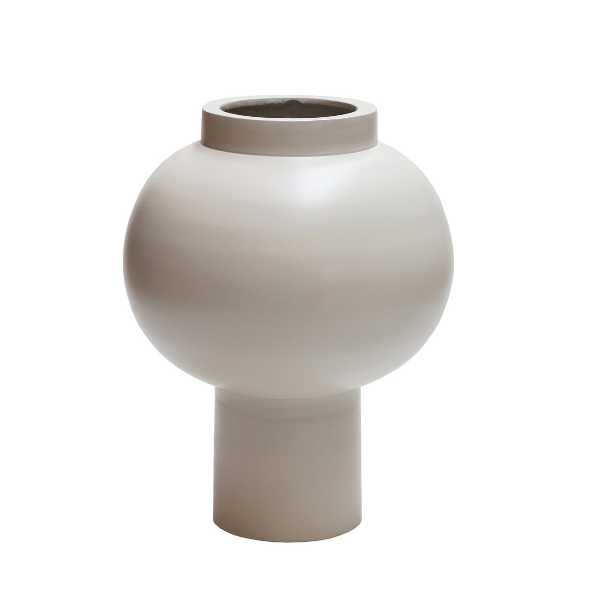 Vase Telsen in Elfenbein - stilvolle Wohndekoration