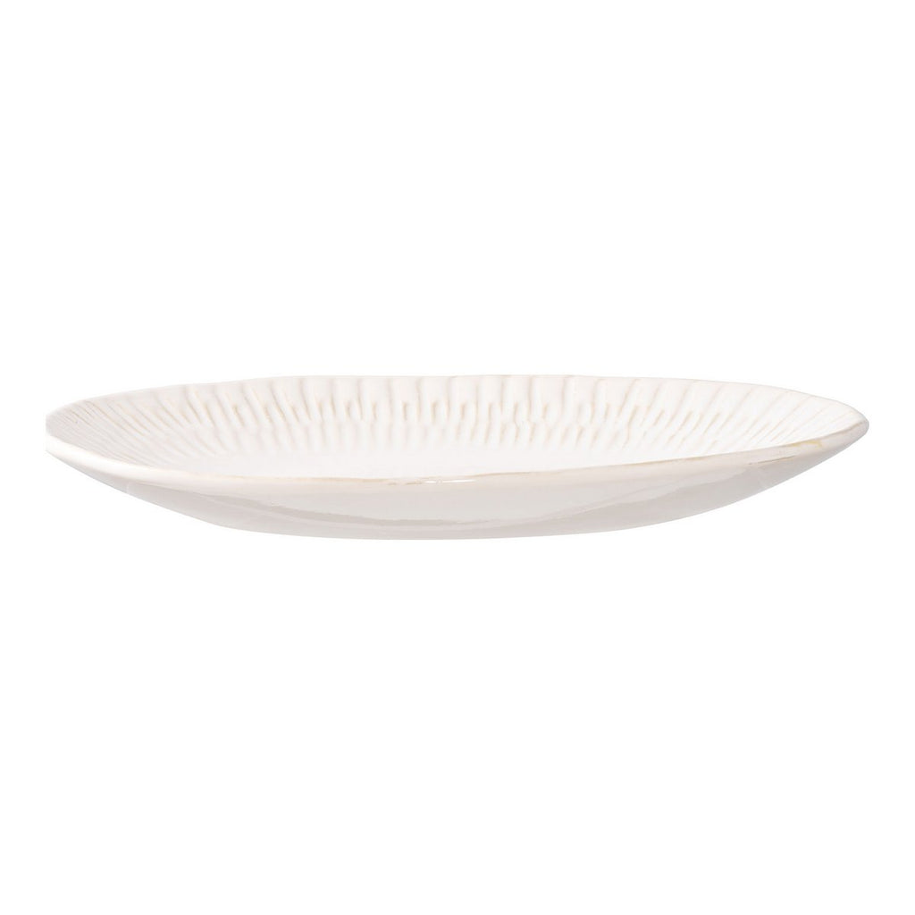 Tablett – Weiß, Keramik, 30,5 x 20,3 x 3,8 cm