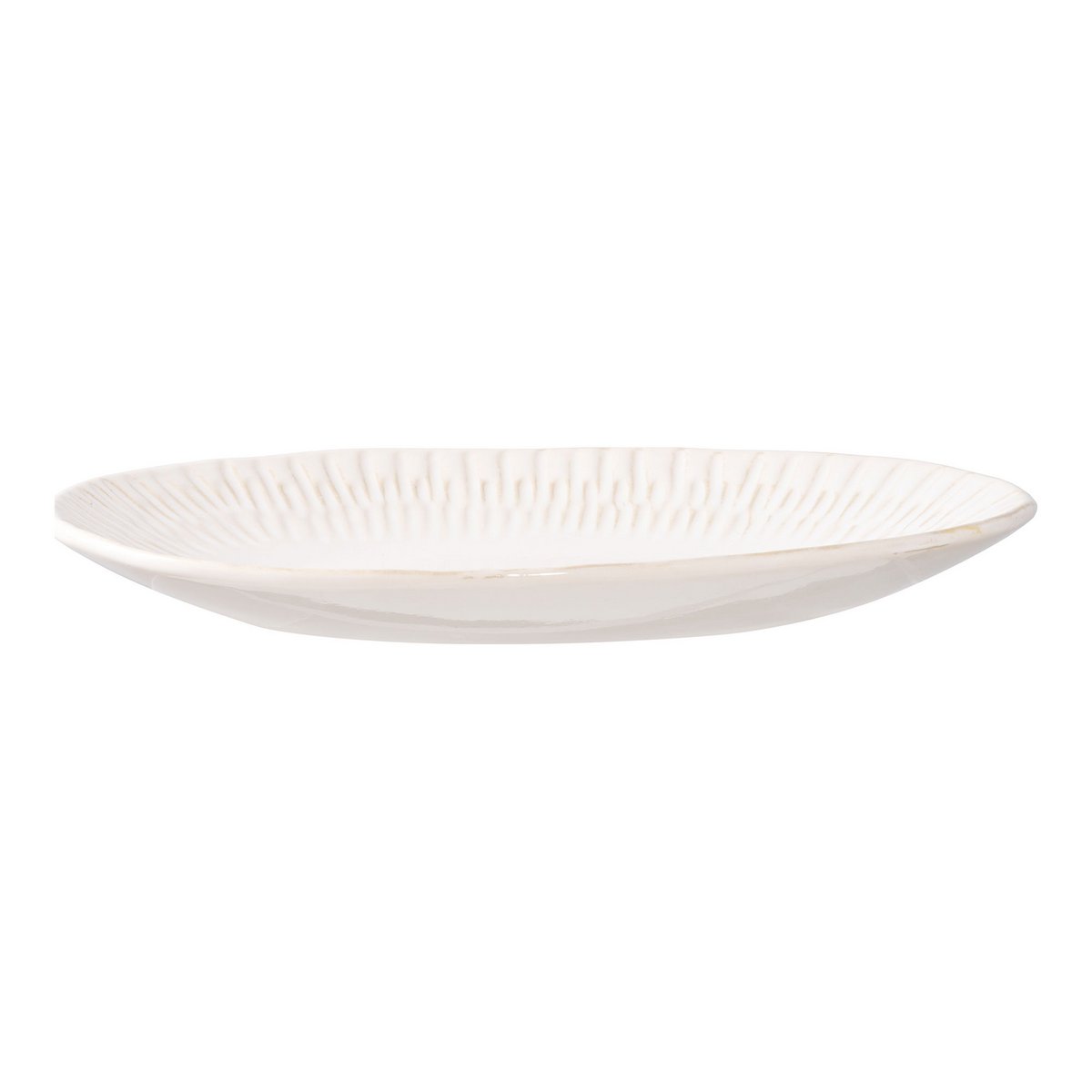 Tablett – Weiß, Keramik, 30,5 x 20,3 x 3,8 cm