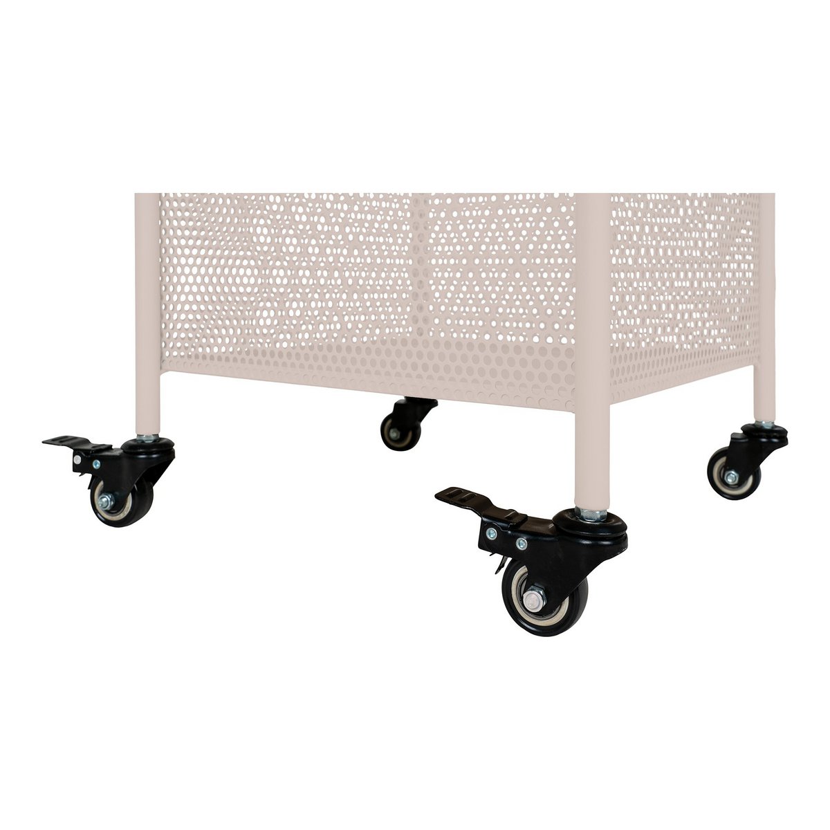 Torres Metallwagen – Stahl, Grau, 3 Regale, 35 x 35 x 100 cm