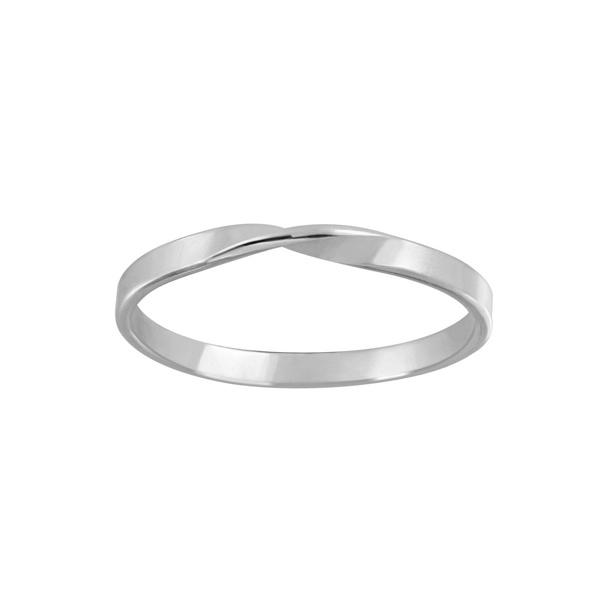 Zarter Ring gedreht - 925er Sterling Silber