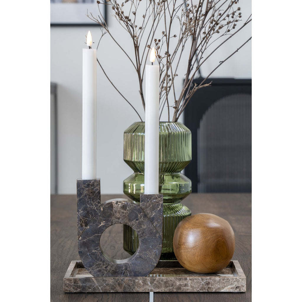 Hohe Glas-Vase grün - moderne Wohndekoration