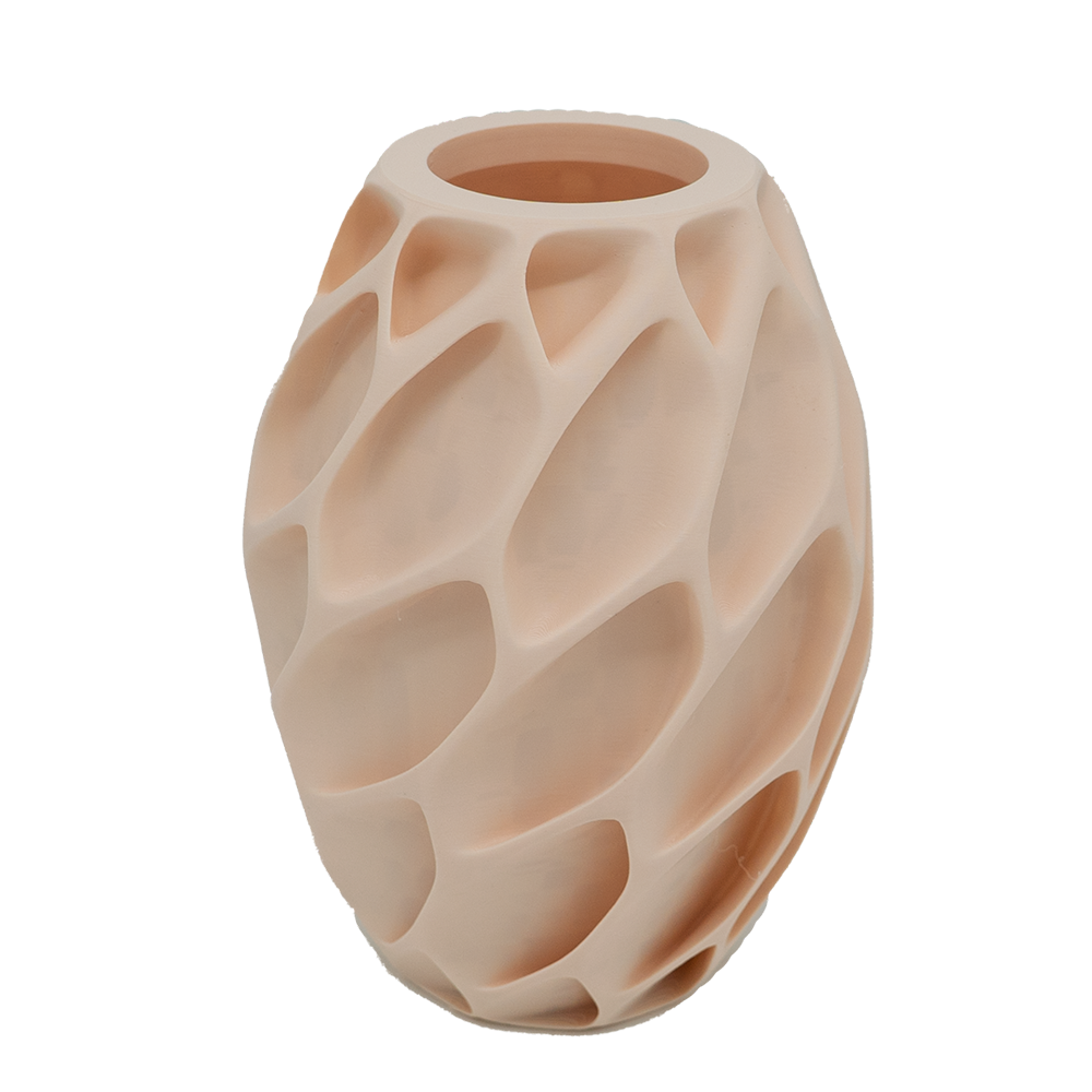 Oruna 3D-Vase – 3D-gedruckte Vase – nachhaltiges PLA – geeignet für künstliche Blumen