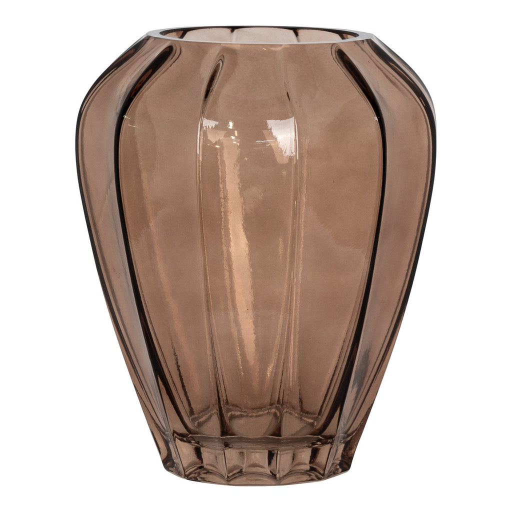 Vase - Braun, Glas, Ø22x29 cm