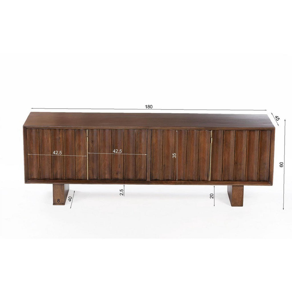 Mangoholz Sideboard - Nahaufnahme der hochwertigen Verarbeitung
