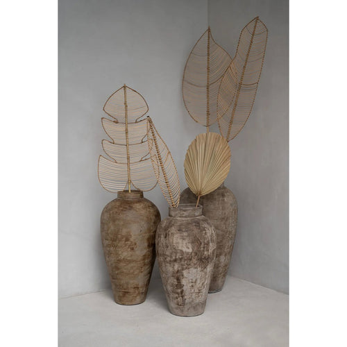 Dekoblatt aus Rattan - stilvolles Monstera-Blatt 120 cm