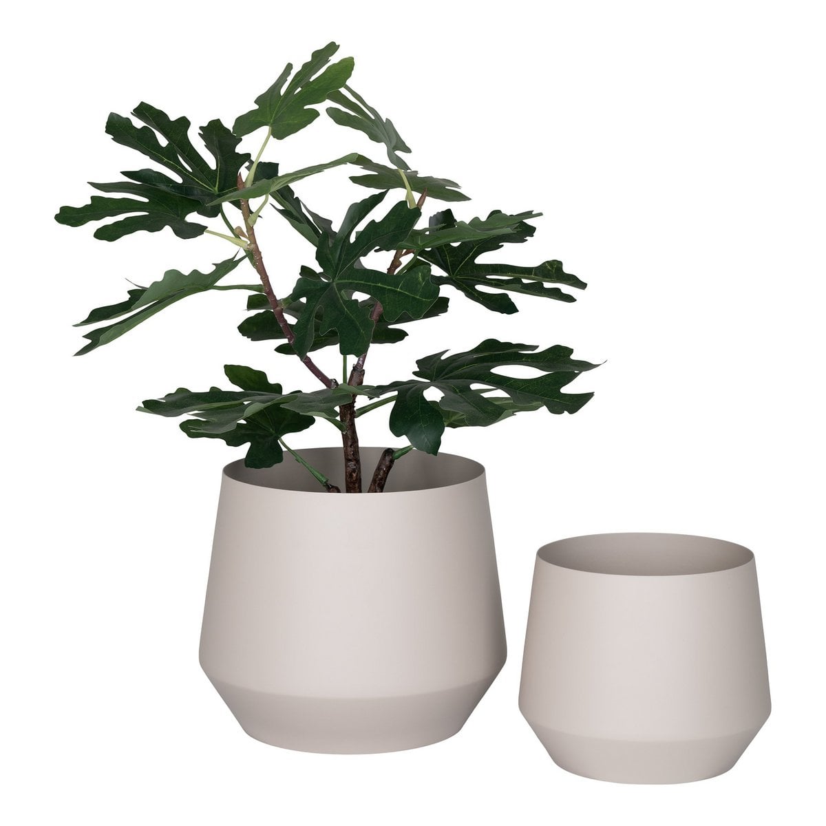 Trofa Flower Pot - Blumentopf, Stahl, Sand, 2er-Set