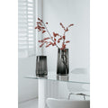 LENOX 40 Vase Grau - Luxuriöse hohe Designer-Vase 40 cm