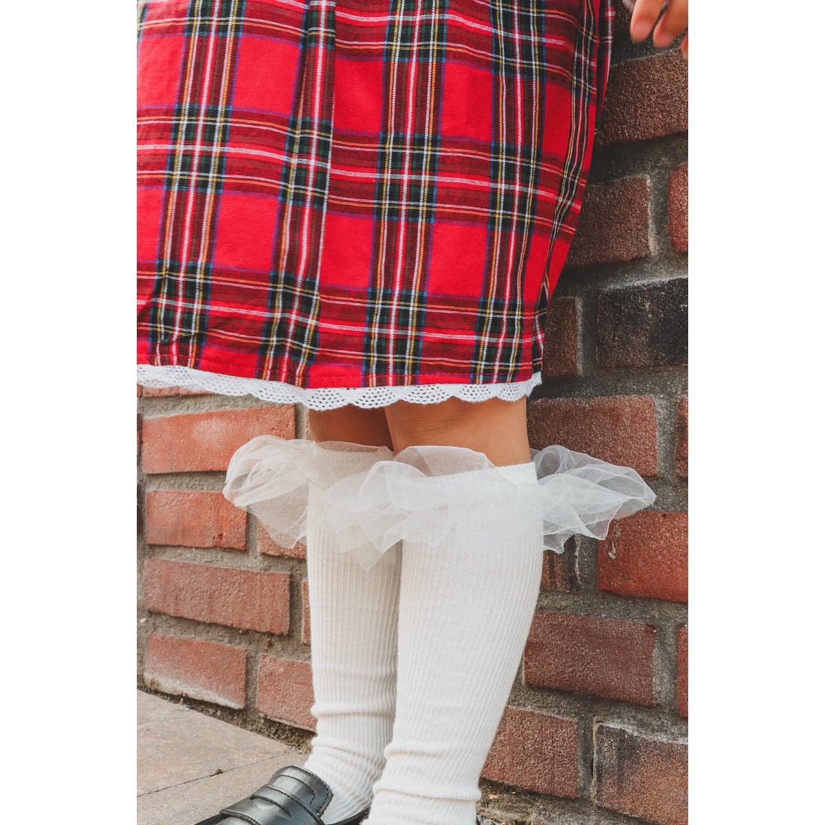 Rüschenkniesocken