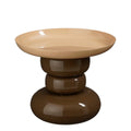 Beistelltisch Zita Braun/Creme Ø41 cm aus Eisen – Mica Decorations