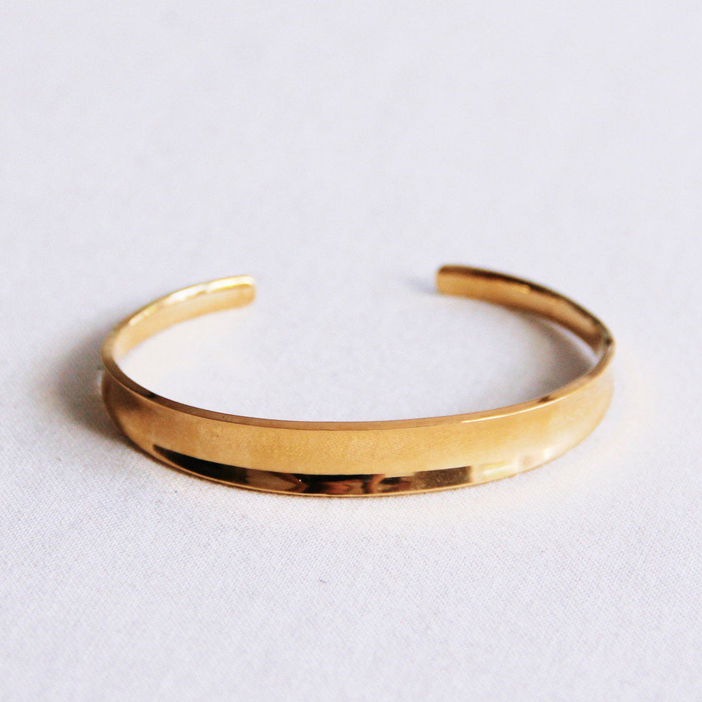 Armreif breit ausgestellt - Gold