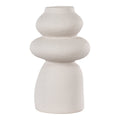Vase - Beige, Steingut, Ø14,5x26,5 cm