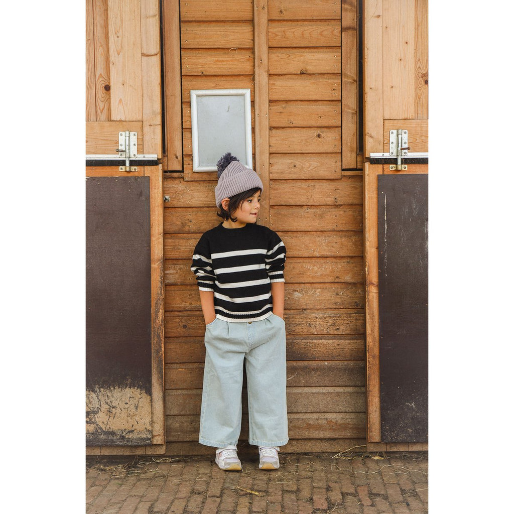 Kinder Bommelmütze Unisex – Freya | La Olivia Kids