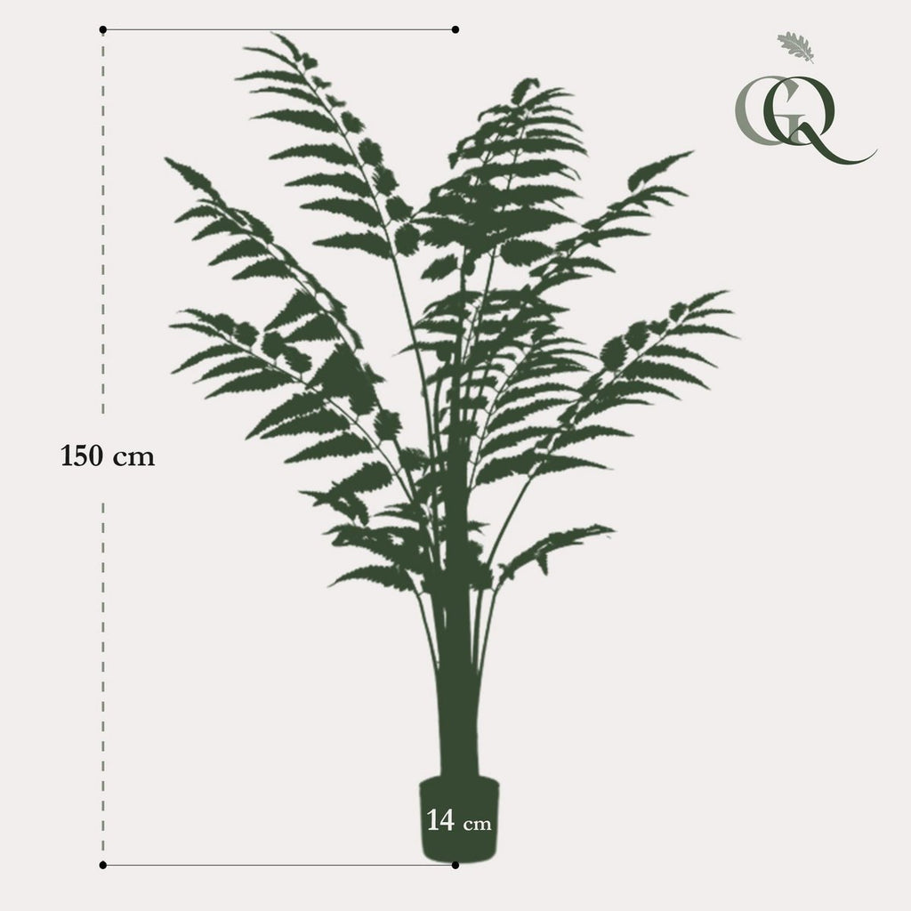 Kunstpflanze - Rumohra adiantiformis - Die Anführerin ändert sich - 150 cm